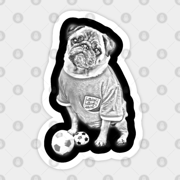 Pug Sketch Art Design Sticker by Kawaii Sketch